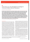Food Choice as a Key Management Strategy for Functional