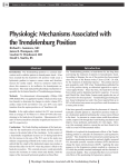 Physiologic Mechanisms Associated with the Trendelenburg Position