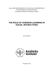 the role of aversive learning in social interactions