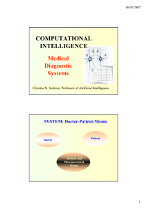 COMPUTATIONAL INTELLIGENCE Medical Diagnostic Systems