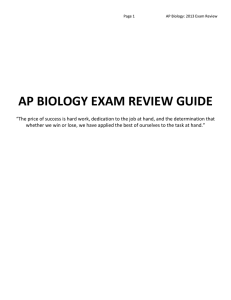 Complete AP Bio Exam Review