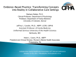Evidence-Based Practice - Collaborative Family Healthcare