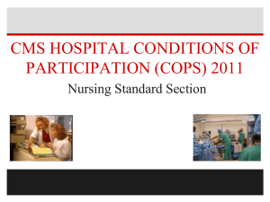 cms 2011 nursing standards
