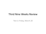 Third Nine Weeks Review - Harrison County Schools