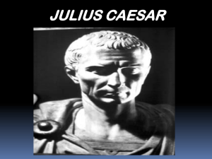 Politics: Julius Caesar