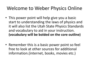 Acceleration - Weber Online