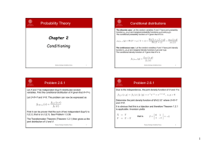 Chapter 2 Conditioning