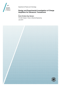 Design and Experimental Investigation of Charge Amplifiers for