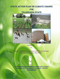 state action plan on climate change for telangana state