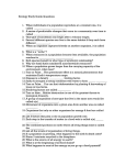 Ecology Study Guide Questions