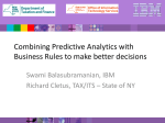 Combining Predictive Analytics with Business Rules to make better