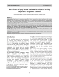 Prevalence of peg lateral incisors in subjects having impacted