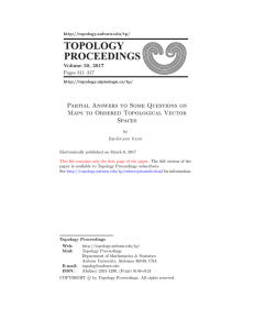 Topology Proceedings 50 (2017) pp. 311-317