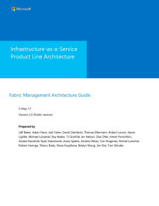 Infrastructure-as-a-Service Product Line Architecture Fabric