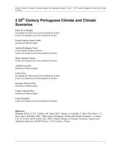 2 20 Century Portuguese Climate and Climate Scenarios