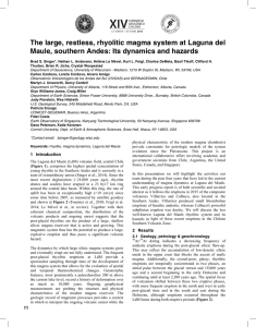 The large, restless, rhyolitic magma system at Laguna del Maule