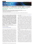 Observation of subluminal twisted light in vacuum