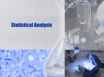 Data Types and Statistical Analysis