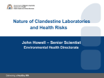 Nature of Clandestine Laboratories and Health Risks
