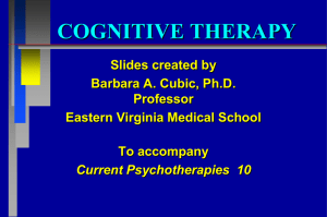 Cognitive Therapy CP10