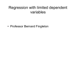Regression with limited dependent variables