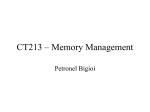 CT213 – Memory Management