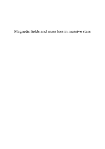 Magnetic fields and mass loss in massive stars