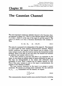 "The Gaussian Channel". In: Elements of Information Theory