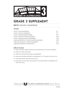 grade 3 supplement - The Math Learning Center