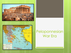 Peloponnesian War - Grade10AncientMedieval