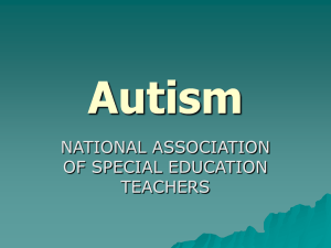 Autism - National Association of Special Education Teachers