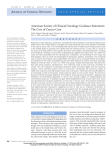 American Society of Clinical Oncology Guidance Statement: The