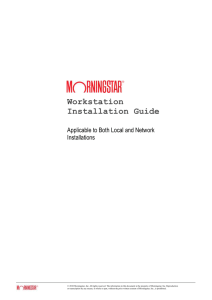 Workstation Installation Guide