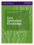 Practicing Ophthalmologists Curriculum Core Ophthalmic Knowledge