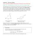 Section 9.1 The Law of Sines