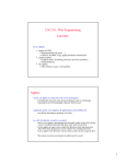 CSC 551: Web Programming Fall 2001 Applets