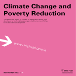 Climate Change and Poverty Reduction