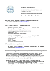2015-2018 triennium - Scientific Committee on Radiation and Work