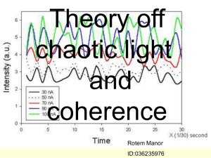 Theory off chaotic light