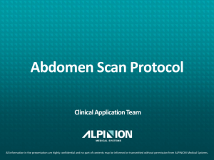 Abdomen Scan Protocol