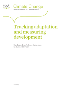 Tracking adaptation and measuring development