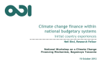 Neil Bird - Tracking climate finance in budgetary systems