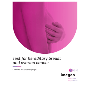 Test for hereditary breast and ovarian cancer