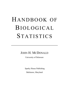handbook of biological statistics
