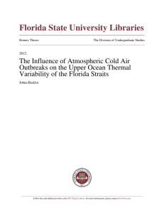 The Influence of Atmospheric Cold Air Outbreaks on the