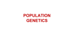 POPULATION POPULATION GENETICS
