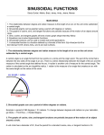 Chapter 5: Trigonometry in radians, sinusoidal models