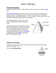 Chapter 11 Math Notes Pyramid Vocabulary Volume of a Pyramid