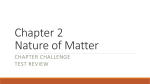 Chapter 2 Nature of Matter