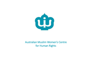 Australian Muslim Women`s Centre for Human